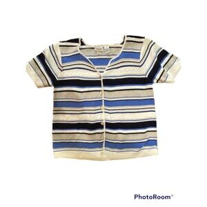 Classic Elements Sweater Button up Size M